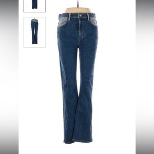 Reformation high rise two tone jean sava jodi wash size 29 - slim straight fit